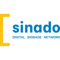 sinado digital signage network logo, sinado digital signage network contact details