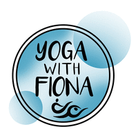 Yoga with Fiona logo, Yoga with Fiona contact details