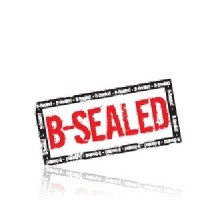 B-Sealed logo, B-Sealed contact details