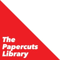 The Papercuts Library logo, The Papercuts Library contact details