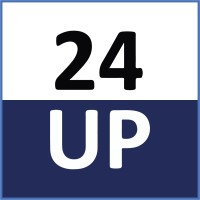 24UP logo, 24UP contact details