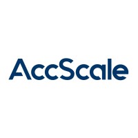 AccScale logo, AccScale contact details