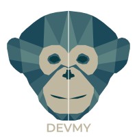 DevMy logo, DevMy contact details