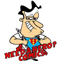 Need a Hero? Comics logo, Need a Hero? Comics contact details