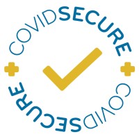 CovidSecure logo, CovidSecure contact details