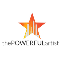 The Powerful Artist logo, The Powerful Artist contact details