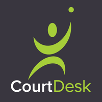 CourtDesk logo, CourtDesk contact details