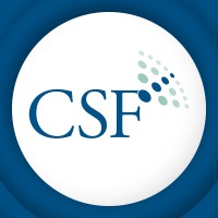 The CSF logo, The CSF contact details