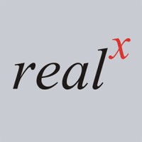 RealX logo, RealX contact details