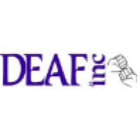 DEAF logo, DEAF contact details