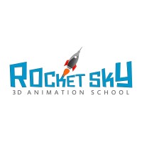 Rocket Sky 3D Animation School logo, Rocket Sky 3D Animation School contact details