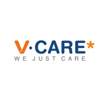 V-Care* logo, V-Care* contact details