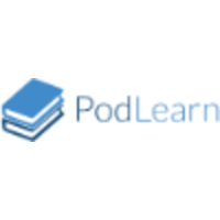 PodLearn logo, PodLearn contact details