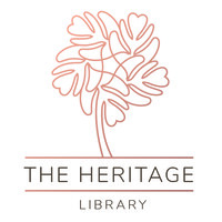 The Heritage Library logo, The Heritage Library contact details