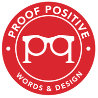 Proof Positive: Words and Design logo, Proof Positive: Words and Design contact details