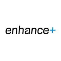 enhance+ logo, enhance+ contact details