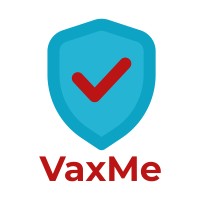 VaxMe logo, VaxMe contact details