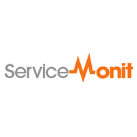 ServiceMonit logo, ServiceMonit contact details