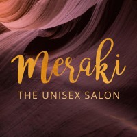 The Meraki Salon logo, The Meraki Salon contact details