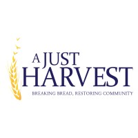 A Just Harvest logo, A Just Harvest contact details