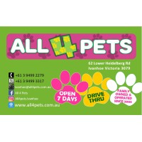 All4Pets logo, All4Pets contact details