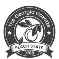 The Georgia Gazette logo, The Georgia Gazette contact details