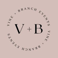 Vine + Branch Events Co. logo, Vine + Branch Events Co. contact details