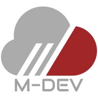 M-DEV logo, M-DEV contact details