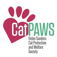 Helen Sanders CatPAWS logo, Helen Sanders CatPAWS contact details