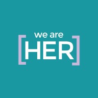 We Are HER logo, We Are HER contact details