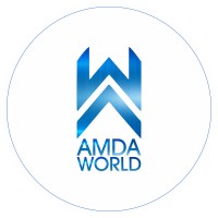 AMDA World logo, AMDA World contact details