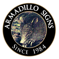 Armadillo Signs logo, Armadillo Signs contact details