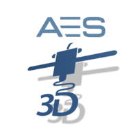 AES 3D logo, AES 3D contact details