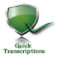 Quick Transcriptions logo, Quick Transcriptions contact details