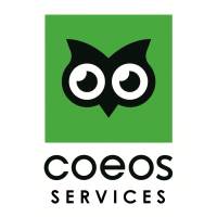 COEOS logo, COEOS contact details