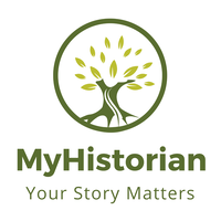 MyHistorian logo, MyHistorian contact details