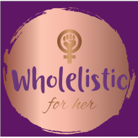 Wholelistic for her logo, Wholelistic for her contact details