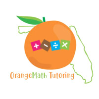 OrangeMath Tutoring logo, OrangeMath Tutoring contact details