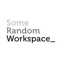 Some Random Workspace logo, Some Random Workspace contact details