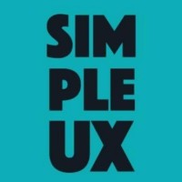 SimpleUX logo, SimpleUX contact details