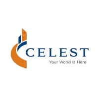 The Celest logo, The Celest contact details