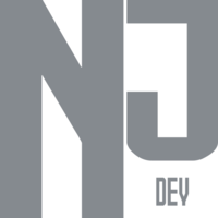 NJDev logo, NJDev contact details