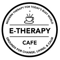 E-Therapy Café ™ logo, E-Therapy Café ™ contact details