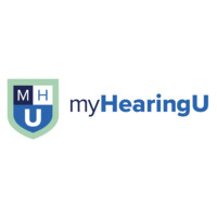 myHearingU logo, myHearingU contact details