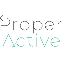 Proper Active logo, Proper Active contact details