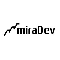 miraDev logo, miraDev contact details