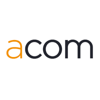 A-COM logo, A-COM contact details