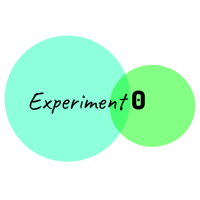 Experiment 0 logo, Experiment 0 contact details