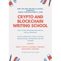 Cryptocurrency Writing School logo, Cryptocurrency Writing School contact details