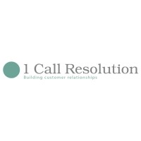 1 Call Resolution logo, 1 Call Resolution contact details